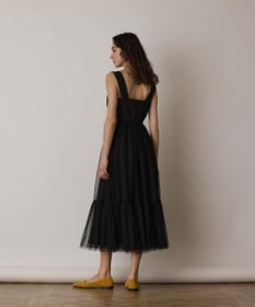 GRACE CONTINENTAL チュールコンビティアードワンピース