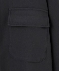 UNFILO MENS 【男女兼用】フラノライク ハーフジップ シャツブルゾン [24年秋冬商品]