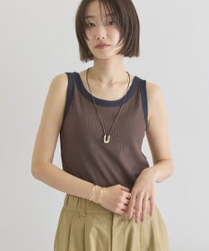 AMERICAN HOLIC バイカラーテレコタンクトップ