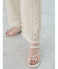 earth music&ecology フラワーレースパンツ