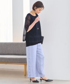 自由区 【洗える・XSサイズあり】レースEDGE Tシャツ＆インナータンクトップセット トップス