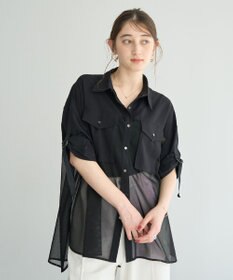 YECCA VECCA メッシュMIXデザインシャツ②