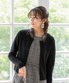 Tiaclasse 【洗える】大人華やかなツイードワンピース