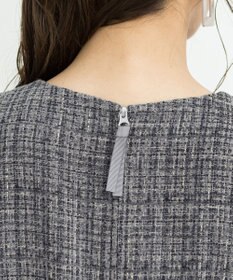 Tiaclasse 【洗える】大人華やかなツイードワンピース