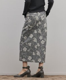 GRACE CONTINENTAL ボタニカルジャガードスカート