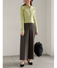 Te chichi ポロカラークロップトカーディガン