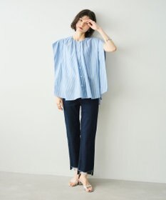 #Newans 【金子綾さんインスタライブご紹介アイテム】マルチストライプノースリーブシャツ