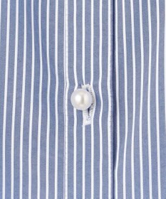 Feroux 【洗える】パールボタンストライプ シャツワンピース