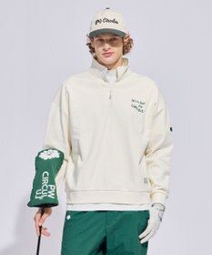 PW CIRCULUS 【MEN】ハーフジップ 裏毛スウェットトップス ゴルフ