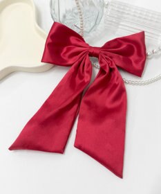 WEGO LサテンBIGリボンバレッタ