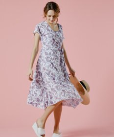 San-ai Resort（三愛水着楽園） スリーブドレス３点セット　9M・11L　【Coral veil（コーラルヴェール）】