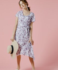 San-ai Resort（三愛水着楽園） スリーブドレス３点セット　9M・11L　【Coral veil（コーラルヴェール）】