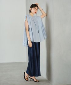 #Newans 【金子綾さんインスタライブご紹介アイテム】マルチストライプノースリーブシャツ