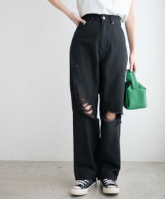 WEGO ヘビークラッシュローライズパンツ