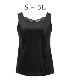 BRADELIS New York 【BRADELIS NewYork peace】シャイニーベロアブラキャミ25 カップ付き ブラトップ 補正 下着