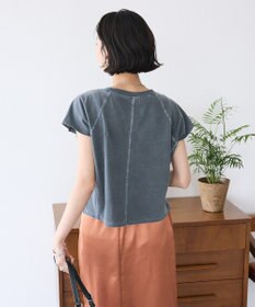 CRAFT STANDARD BOUTIQUE ヴィンテージ加工ロゴプリントノースリーブＰＯ