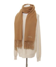 MOONBAT 【WEB限定】FURLA ウール100％ 大判プレーンストールマフラー/幅60cm