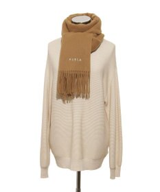 MOONBAT 【WEB限定】FURLA ウール100％ 大判プレーンストールマフラー/幅60cm