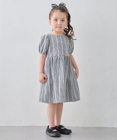 ANY KIDS 【洗濯機可能】サッカー ストライプワンピース