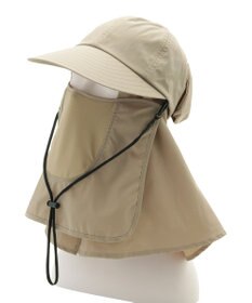 MOONBAT 【遮光100％/UVカット100％】フワクール (Fuwacool)  日差しを完全遮断バッククリボンワイドキャップ　遮光100　UV100