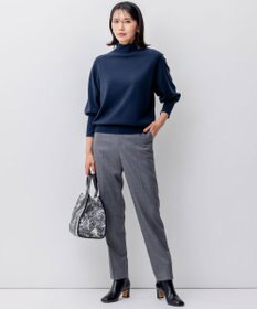 23区 L クリアウールサキソニー テーパードパンツ