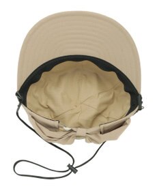 MOONBAT 【遮光100％/UVカット100％】フワクール (Fuwacool)  日差しを完全遮断バッククリボンワイドキャップ　遮光100　UV100