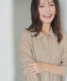 Tiaclasse L 【洗える】コーデュロイサイドリボンワンピース