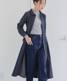 Tiaclasse L 【洗える】コーデュロイサイドリボンワンピース