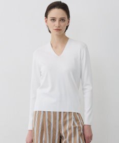ICB L シンセティックフルニードル Vネックニット