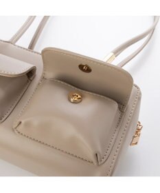 UNBILLION カシュカシュ cachecache / ダブルポケットロングハンドルボストンバッグ