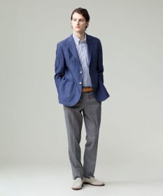 J.PRESS MEN 【Peppin Merino Comfort】【ウォッシャブル可 / 折り目加工】バーズアイ スラックス / ノータック