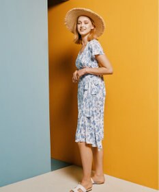 San-ai Resort（三愛水着楽園） スリーブドレス３点セット　9M・11L　【Coral veil（コーラルヴェール）】