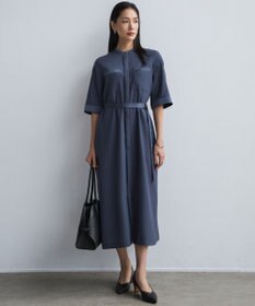 ICB FluidBackSatin シャツワンピース