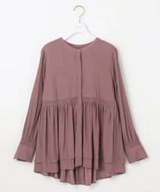 ANY SIS S 【洗える】かさねシャーリング ブラウス