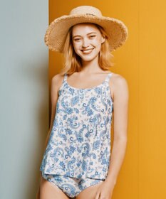 San-ai Resort（三愛水着楽園） スリーブドレス３点セット　9M・11L　【Coral veil（コーラルヴェール）】