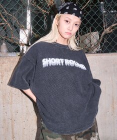 WEGO 【ユニセックス着用ITEM/MLサイズ展開】ブリーチワッフルダメージグラフィックT（SS）