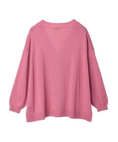 earth music&ecology サイドスリットルーズＶネックカーディガン