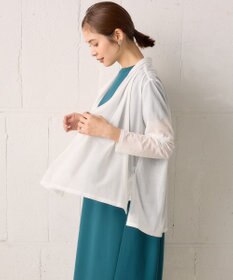 組曲 【WEB限定】シアーツイルジャージーショート カーディガン