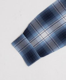 WEGO 【ユニセックス着用ITEM】オンブレチェックシャツジャケット