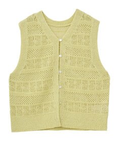 AMERICAN HOLIC 【前後2WAY】レース編みニットベスト