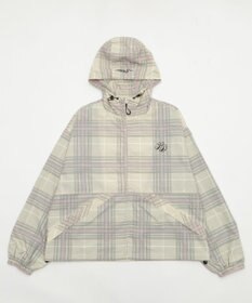 WEGO 【ユニセックス着用ITEM/MLサイズ展開】チェックロゴフードブルゾン