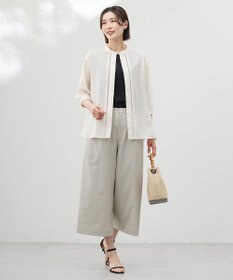 J.PRESS LADIES L 【洗える】スムースジャージー ノースリーブ カットソー