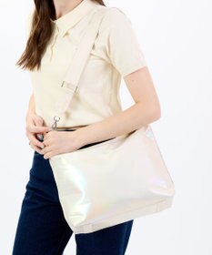 LeSportsac GRADIENT MEDIUM ZIP SHLDR/パーライズドグラディエントシャイン