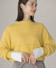 組曲 S コットンベア天竺 カフス袖ロングTシャツ