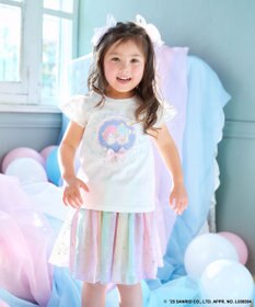 ANY KIDS 【any FAM× リトルツインスターズ 】キキ＆ララ 袖レースTシャツ