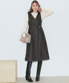 ANY SIS 【2SET】ジャンパースカート × ニット セット