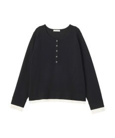 Green Parks ヘンリーネックレイヤードニットプルオーバー