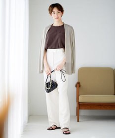 ICB L 【洗える】ガスコットンハイゲージ ノースリーブニット