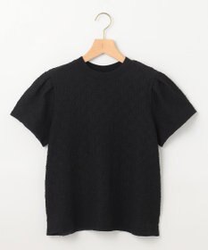 組曲 L 【WEB限定】ストレッチジャガード クロップドＴシャツ