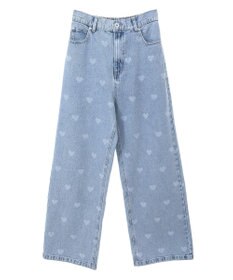 Green Parks ・ＳＵＧＡＲ　ＳＰＯＯＮ　ハート抜染ｐｔデニム